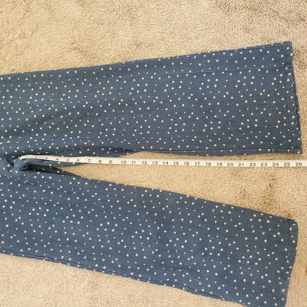 Anthropologie Saint Geraldine Star Print Denim Overalls XS - Very Good Condition - Picture 9 of 13